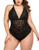 ELOVER Womens Plus Size Lingerie Snap Crotch Teddy Lace Bodysuit One Piece Babydoll ELOVER Womens Plus Size Lingerie Snap Crotch Teddy Lace Bodysuit One Piece Babydoll