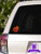 Overly Attached Decals Ladybug Vinyl Decal for Car Truck Glass Window Laptop Electronics - 10" Orange Metal Flake
