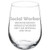 Wine Glass Goblet Funny Job Title Miracle Worker Social Worker -17 oz Stemless-