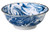 Japanese Dragon and Mt. Fuji pattern 8.07" Ramen, Soup, Ramen Noodle or Serving Bowl Blue