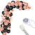 Black Rose Gold Balloons Garland Arch Kit, 112Pcs Rose Gold Black Confetti Latex Balloon Party Decorations for Birthday Bridal Wedding Shower Graduation Retirement Decor