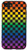 iPhone SE -2020- / 7 / 8 Black Checkered Rainbow Ombre Pattern Case
