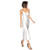 Arystk Women Dress Fashion Sling V-Neck Casual Sleeveless Solid Slim Long Dress White