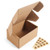 Euapko 6x4x3" Corrugated Box Mailers 25 Pack Brown Cardboard Small Shipping Boxes for Mailing with 25 Stickers