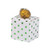 Fun Express - Green Foil Pompom Treat Box for Christmas - Party Supplies - Containers  and  Boxes - Paper Boxes - Christmas - 12 Pieces
