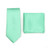 Bows-N-Ties Men's Solid Necktie and Pocket Square Set -Mint-