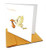 Stork Delivery "Congratulations" Quilling Greeting Card, 6x6" with Envelope. Blank Inside. Hand-made. Suitable for Framing.