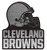 Rico Industries Cleveland Browns Antique Nickel Auto Emblem