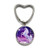 Unicorn Keychain,Moonlit Unicorn Key Ring,Glass Cameo Cabochon Tile Keychain Jewellery,Mystical Jewelry,Handmade Gift for Her.Y017