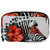 Inhomer Toiletry Bags for Women Watercolor Zebra With Red Floral Travel Cosmetic Makeup Pouch Handy Pencil Cases