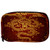 Inhomer Toiletry Bags for Women Chinese Dragon Red Golden Travel Cosmetic Makeup Pouch Handy Pencil Cases