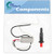UpStart Components BBQ Gas Grill Push Button Igniter Kit Replacement Parts for Weber 3280201 - Compatible Barbeque Ignitor