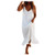JPLZi Women's V Neck Spaghetti Straps Casual Summer Dress Sleeveless Long Sexy Backless Maxi Dress Boho Beach Party Dresses-White,Large- JPLZi Women's V Neck Spaghetti Straps Casual Summer Dress Sleeveless Long Sexy Backless Maxi Dress Boho Beach Party Dresses-White,Large-