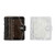 2 Pack Glitter Transparent 3-Ring Binder Cover with Blank Inner Paper, Clear Soft PVC Mini Notebook Round Ring Binder Cover Protector with Snap Button Closure Loose Leaf Folder