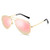 SUNGAIT Ultra Light Classic Aviator Sunglasses Polarized Premium Military Style -Gold Frame/Pink Mirror Lens-3028JKF