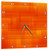 3dRose Bright Orange on Orange Rounded Rectangles Abstract - Wall Clock, 10 by 10-Inch (DPP_213735_1)
