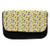 Ambesonne Lemon Pencil Case, Slices Leaves and Red Hearts, Fabric Pen Pencil Bag with Double Zipper, 8.5" x 5.5", Mustard Dark Green Red