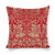 Yilooom Throw Pillow Covers, William Morris Brer Rabbit Vintage Red Pattern Throw Pillow Cases Cotton Linen Pillowcase Cushion Cover Home Office Car Decor Square 16x16 Inch