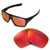 Walleva Replacement Lenses for Oakley Dispatch Sunglasses -Multiple Options Available -Fire Red Mirror Coated - Polarized-