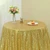 Zdada Gold Sequin Tablecloth Round - Sparkly Sequin Tablecloth 60 inch Wedding Party Tablecloth for Cake Dessert Table