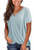 TongKiKi Women's Summer Loose Fit T Shirt Short Sleeve V Neck Tops,Light Blue,S TongKiKi Women's Summer Loose Fit T Shirt Short Sleeve V Neck Tops,Light Blue,S
