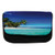 Ambesonne Jungle Pencil Case, Seaside Nature Tropic, Fabric Pen Pencil Bag with Double Zipper, 8.5" x 5.5", Royal Blue Turquoise Green