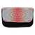 Ambesonne Grey and Red Pencil Case, Boho Mandala, Fabric Pen Pencil Bag with Double Zipper, 8.5" x 5.5", Grey and Red