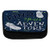 Ambesonne Adventure Pencil Case, Forest Sneakers Youth, Fabric Pen Pencil Bag with Double Zipper, 8.5" x 5.5", Dark Blue Black Green