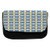 Ambesonne Spanish Pencil Case, Portuguese Mosaic Tile, Fabric Pen Pencil Bag with Double Zipper, 8.5" x 5.5", Cobalt Blue Yellow White