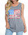 Barlver Women's American Flag Tank Tops 4th of July Camo Tee Loose Sleeveless Tunic Patriotic USA T Shirts -XX-Large, Dark Grey- Barlver Women's American Flag Tank Tops 4th of July Camo Tee Loose Sleeveless Tunic Patriotic USA T Shirts -XX-Large, Dark Grey-