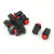 10Pcs AC 250V 1A 125V 3A SPST Latching Red Head Push Button Switch
