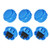 YeVhear 30mm Momentary Game Push Button Switch Mounting Hole for Arcade Video Games Blue 6pcs