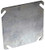 NEW LOT -10- RACO 8752 METAL 4" BLANK FLAT SQUARE ELECTRICAL BOX COVERS 6151377