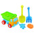 Beach Toys for Kids 3-10,5-Piece Beach Toys Set Kids Play Sand Eco-Friendly Beach Sandbox Toys Bucket Truck Shovel Rake Ocean Animal Mold Outdoor Water Toys for Kids Sand Castle Toys for Beach