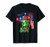Girls 4th of July Womens Summer Outfit American Flag Turtle T-Shirt
