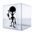 Decal Sticker Alien Figure 10 X 5,8