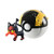 7CM Pokeball Throw 'N' Pop Nyabi - Pokeball Toy - Poke Action Figure