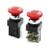 AC 250V 6A 1NO 1NC DPST Momentary Red Mushroom Head Push Button Switch