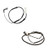 Front and Rear Brake Pad Wear Sensors Kit Compatible with BMW E82 E88 E90 E92
