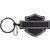 Harley-Davidson Blank B and S PVC Black Keychain PC4521