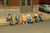 Bachmann Industries Miniature HO Scale Figures Seated Platform Passengers Train -6 Piece-