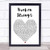 Broken Strings Heart Song Lyric Quote Print