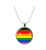 LGBT Rainbow Gay Pride Flag Necklace, New Gay Pride Flag with Brown  and  Black Pendant, LGBTQ Jewelry LGBT Rainbow Gay Pride Flag Necklace, New Gay Pride Flag with Brown  and  Black Pendant, LGBTQ Jewelry