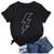 Summer Women Lightning Tshirt Tops Trendy Casual Loose Fit Crewneck Blouses Short Sleeve Cute Comfy Soft Tunic Tees