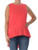 Bar III High-Low Peplum Top -Hibiscus Bloom, L-