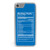 Hockey iPhone 7 Plus Case - Hockey Facts - Blue