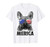 French Bulldog 4th of July Shirts Merica Men Women USA Flag T-Shirt
