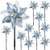 NOVWANG 16 PCS Reflective Pinwheels with Stakes, Extra Sparkly Pin Wheel for Garden Yard Decor, Bird and Animal Deterrent Device to Scare Birds Away from Patio Farm -Silver Color-