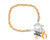 Fundraising For A Cause - Childhood Cancer Awareness Charm Bracelet with Accent String - Gold Ribbon Bracelets for Pediatric Cancer Awareness -Pack of 2- Fundraising For A Cause - Childhood Cancer Awareness Charm Bracelet with Accent String - Gold Ribbon Bracelets for Pediatric Cancer Awareness -Pack of 2-