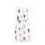 giveDone V-Neck Printed Feather Dress, Women's Fashion Casual V-Neck Sleeveless Strap Open Back Sexy Print Loose Dress White